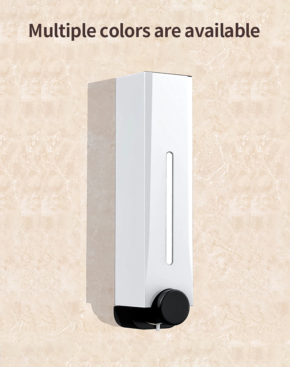 500ML soap dispenser wall mounted manual press soap box hand soap bottle large capacity shampoo shower gel bottle