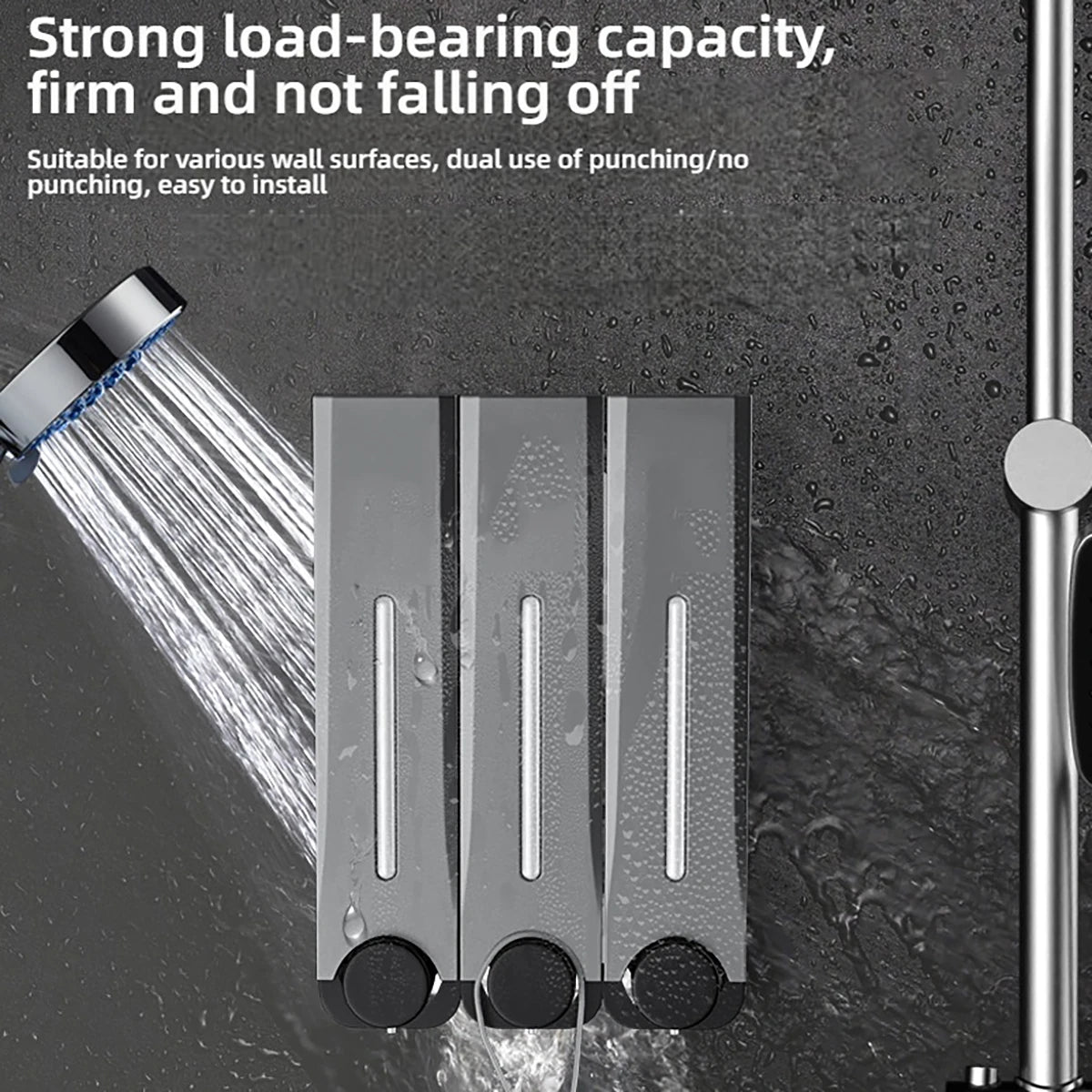 500ML soap dispenser wall mounted manual press soap box hand soap bottle large capacity shampoo shower gel bottle