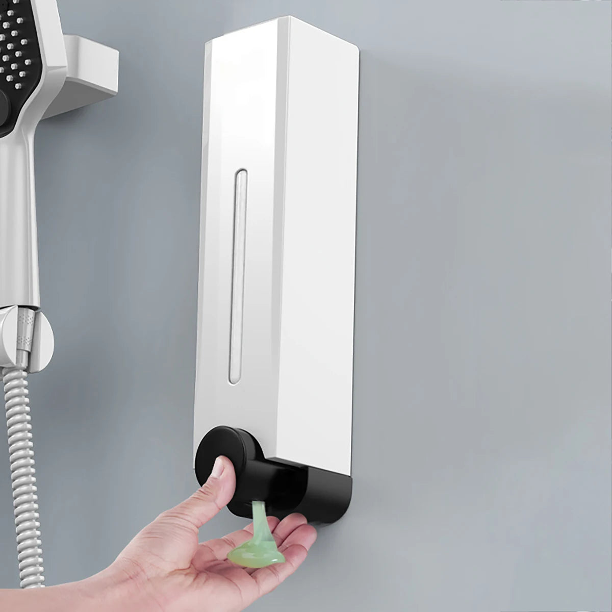 500ML soap dispenser wall mounted manual press soap box hand soap bottle large capacity shampoo shower gel bottle